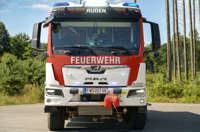 Hydraulische Rettungsgerät verstaut